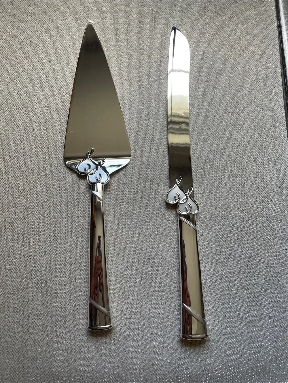 Lenox Silverplate True Love 2-Piece Dessert Set Packaging